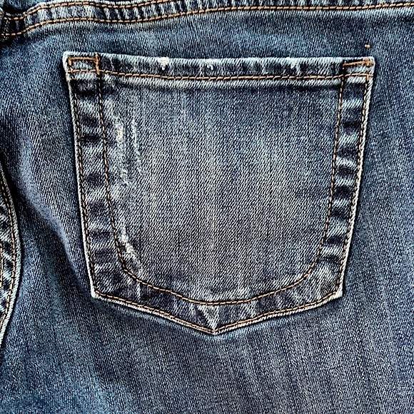 KFTK Catherine Boyfriend Plaid Patch Jean - Picture 11 of 16